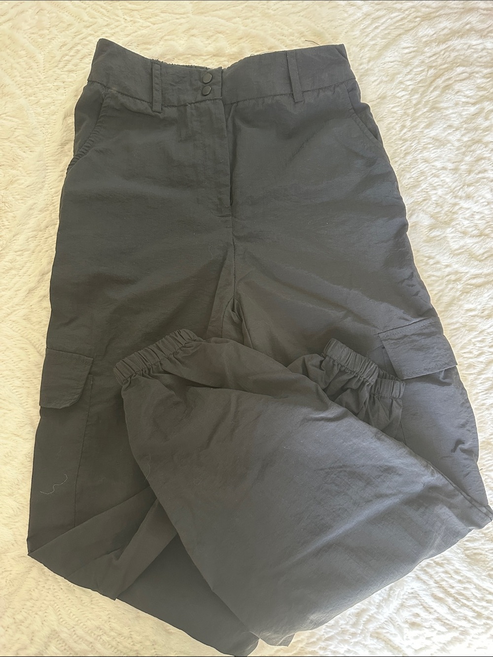 Women's Black Cargo Pants with Utility Pockets